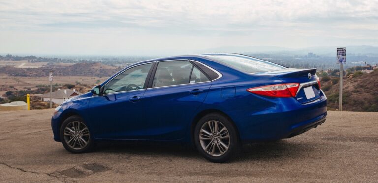 Blue Toyota Camry